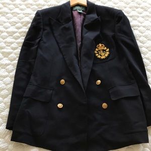 Polo Ralph Lauren Womens Monogram Blazer